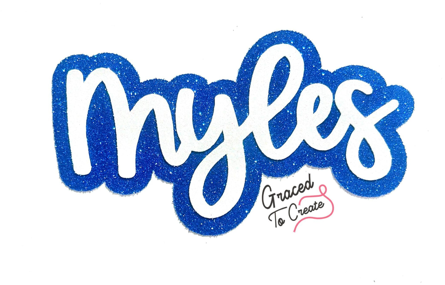 Glitter Name Cutout