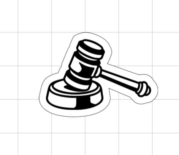 Judges Gavel Cutout
