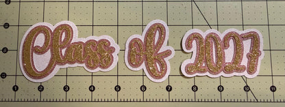 Glitter Class of 2027 cutout