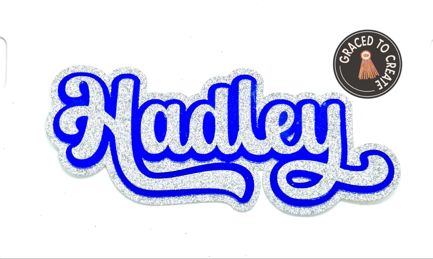 Glitter Name Cutout