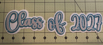 Glitter Class of 2027 cutout