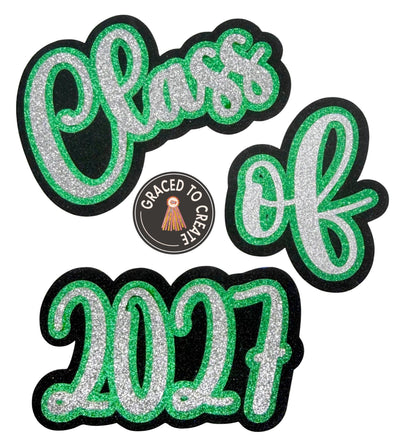 Glitter Class of 2027 cutout