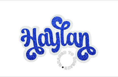 Glitter Name Cutout