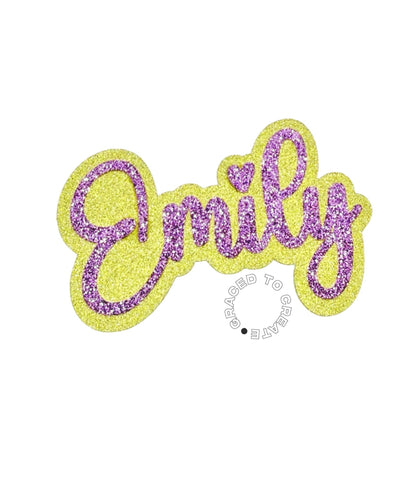 Glitter Name Cutout