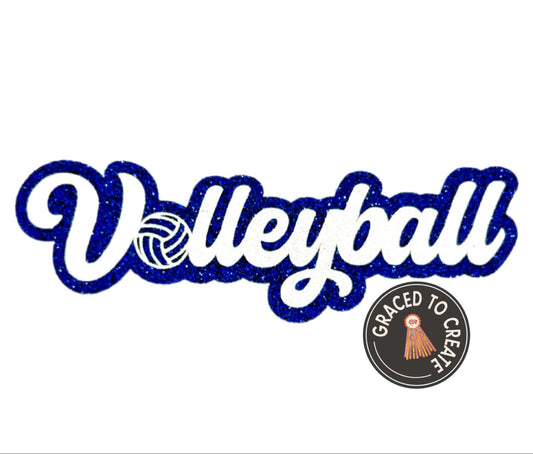 Volleyball Word Cut out