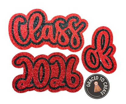 Glitter Class of 2027 cutout
