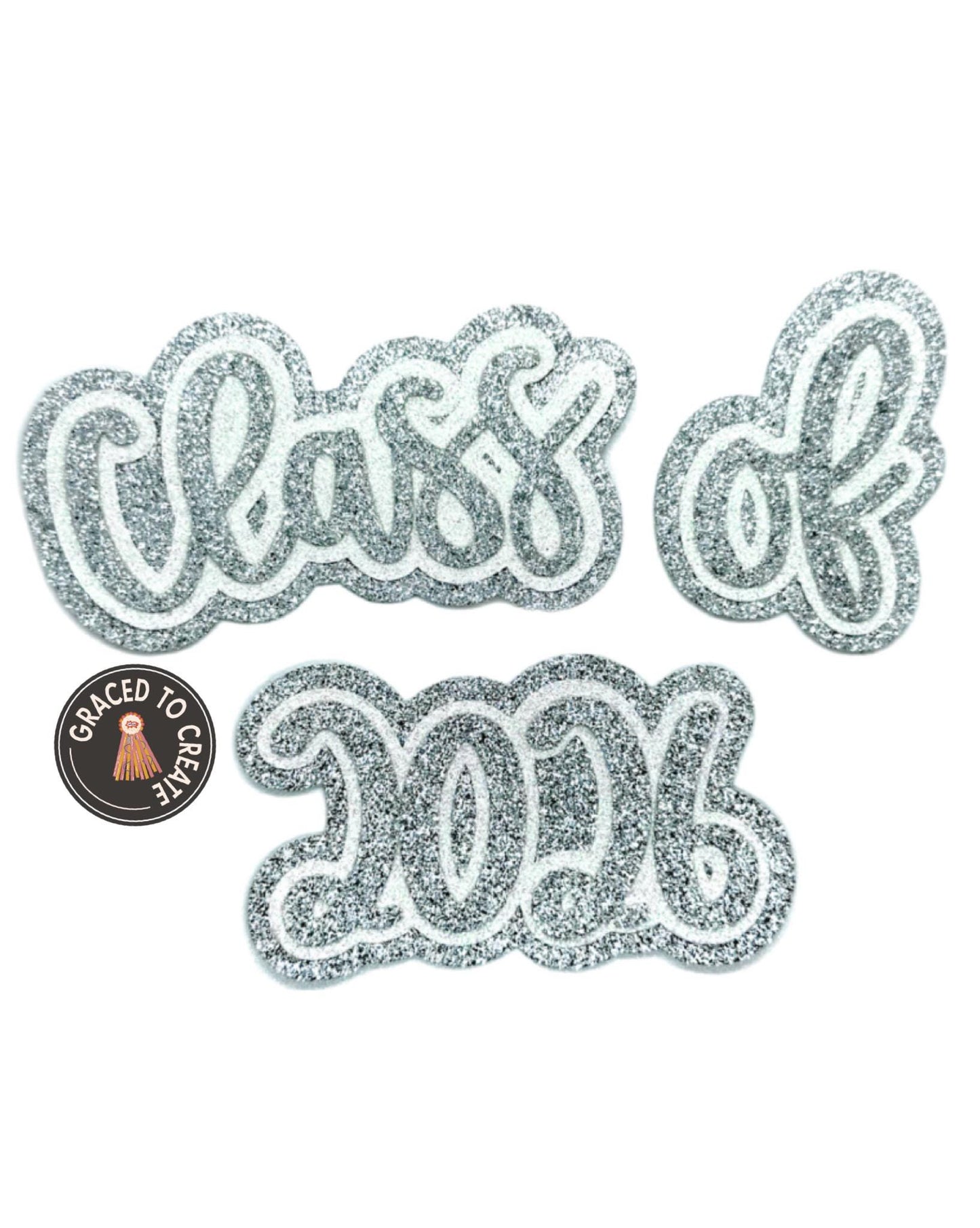Glitter Class of 2027 cutout